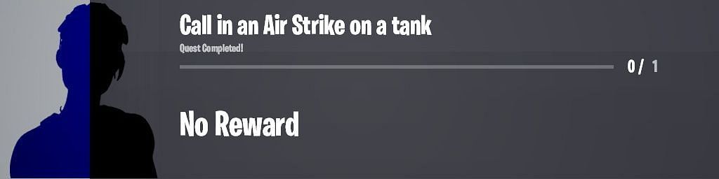 Call down an Air Strike on a tank to earn 20,000 XP in Fortnite (Image via Twitter/iFireMonkey)