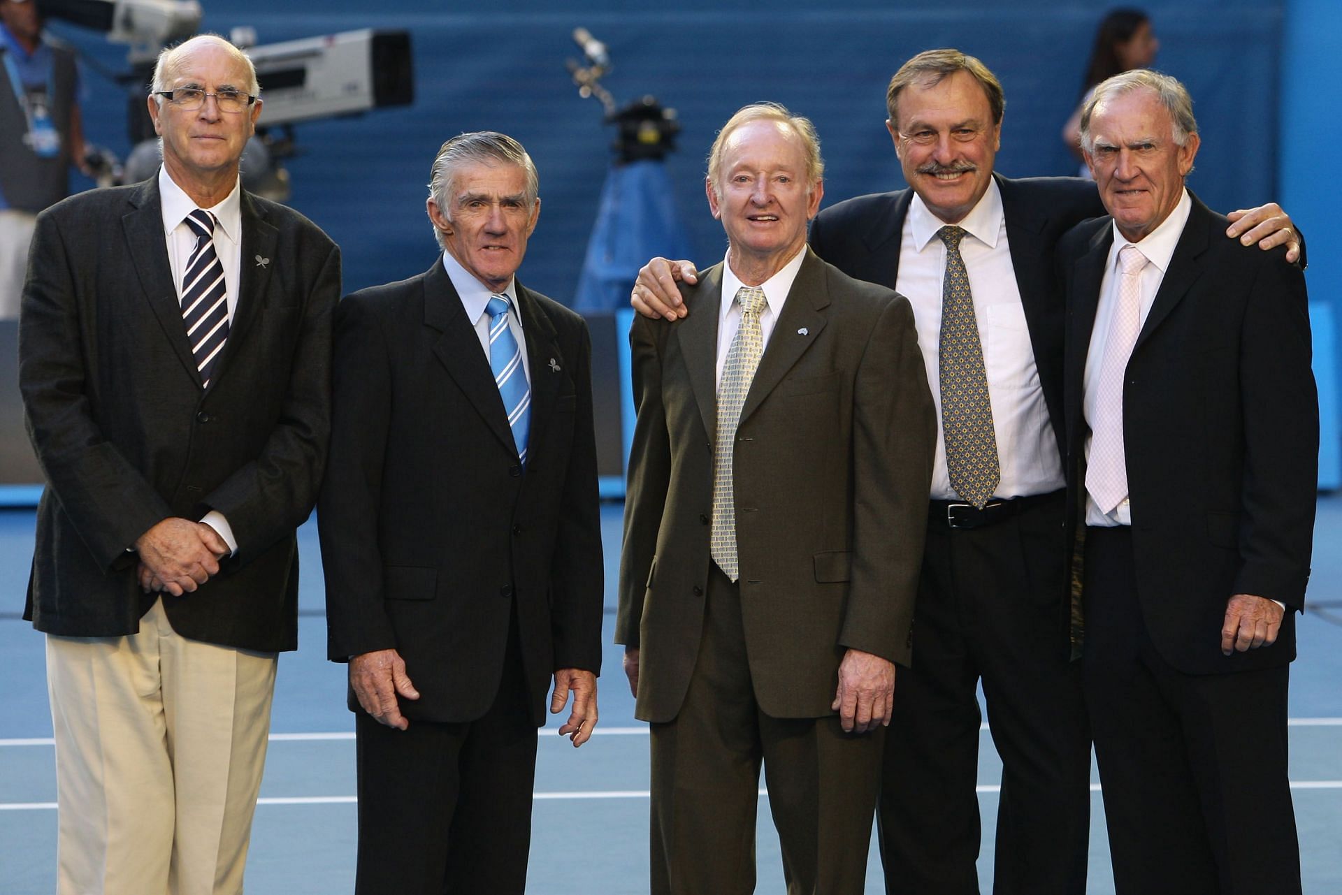 Andreas Gimeno (left) won the French Open in 1972.