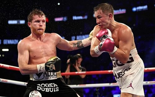 Canelo Alvarez (left) and Gennadiy Golovkin (right)