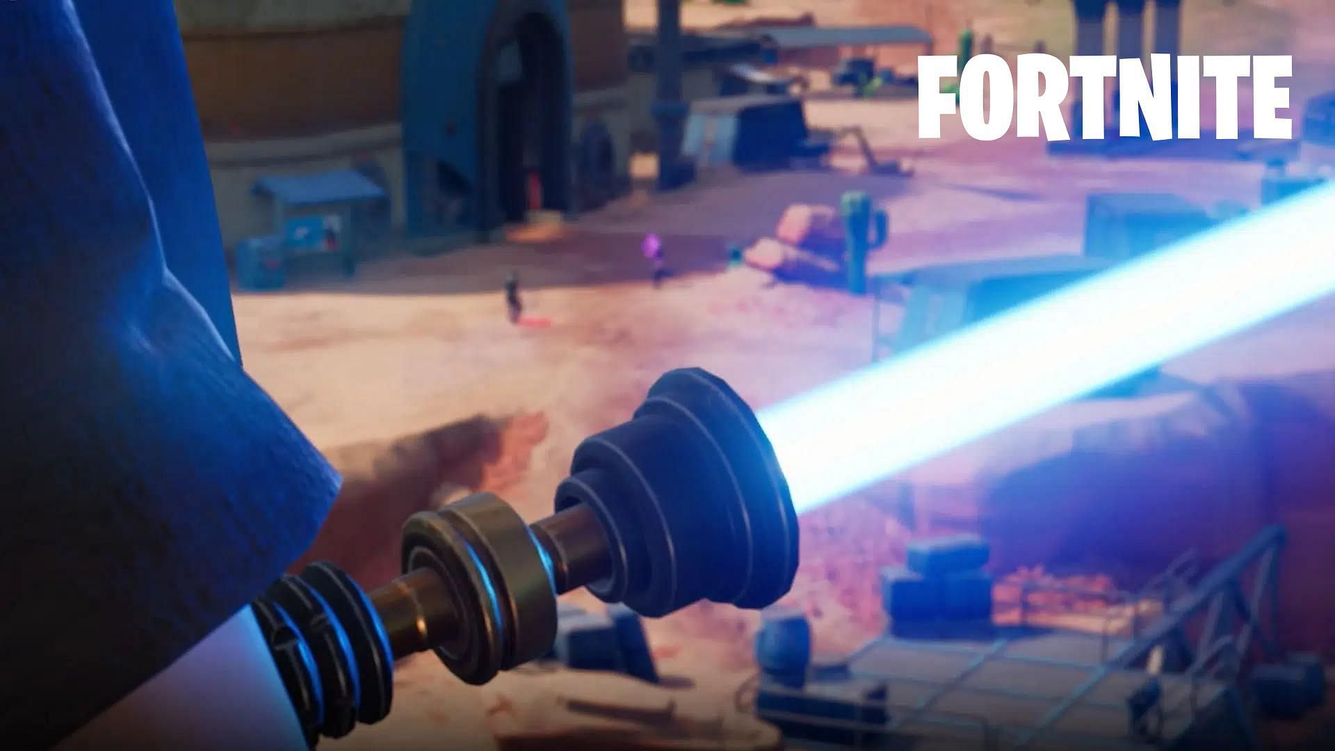 Lightsaber-style pickaxe may be arriving soon (Image via Epic Games)