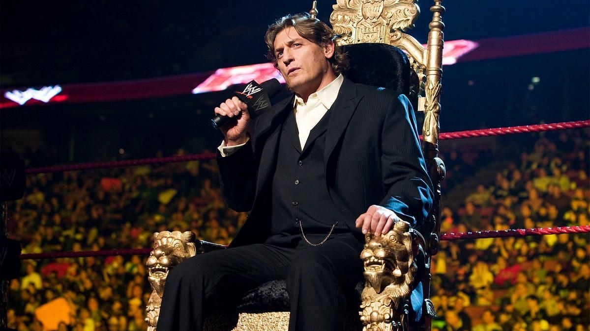 William Regal on WWE RAW after winning the King of the Ring tournament in 2008