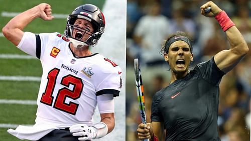 Tom Brady (left) has taken inspiration from Rafael Nadal over the years