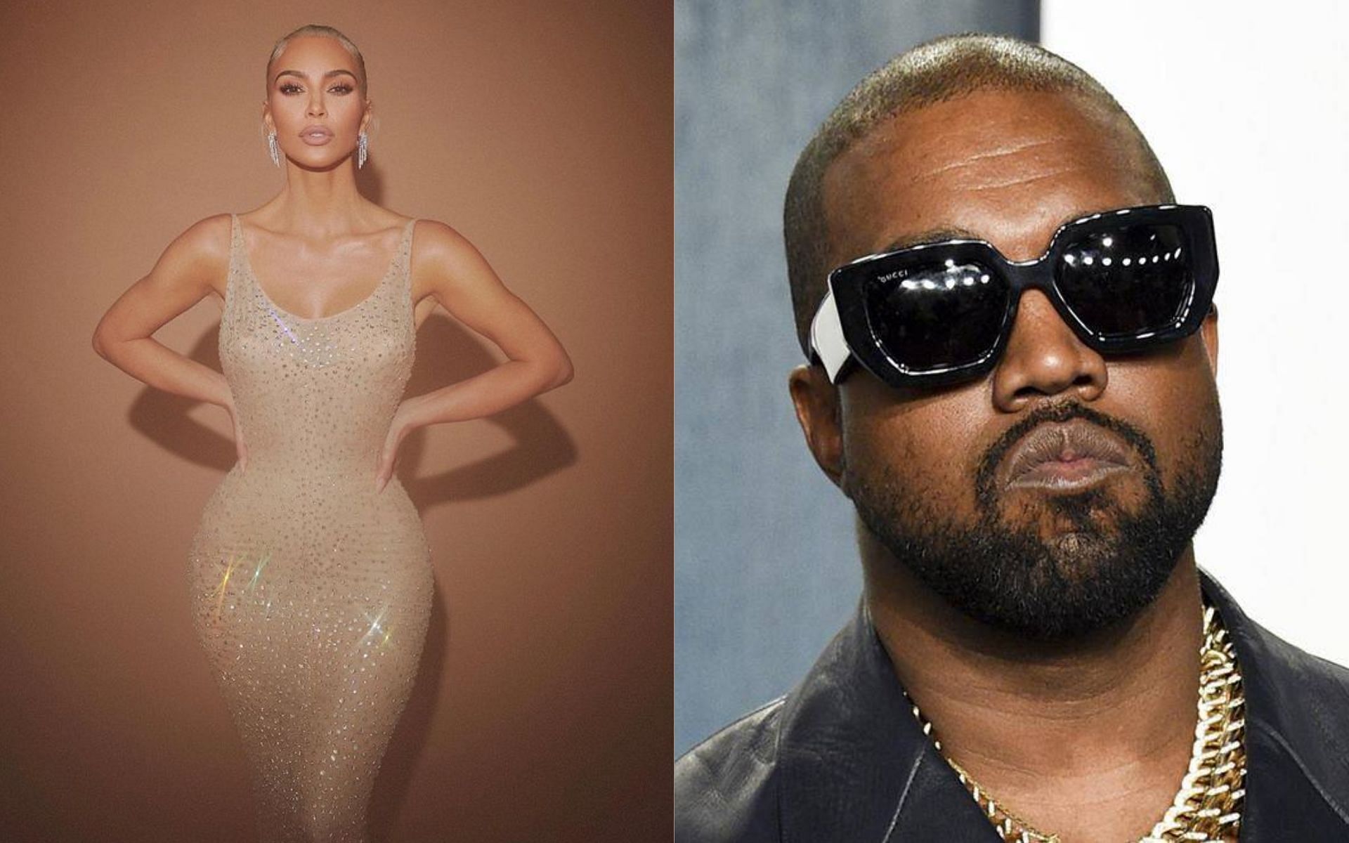 Kanye West will be seen releasing a new song about Kim Kardashian (Images via kimkardashian/Instagram and AP Images)