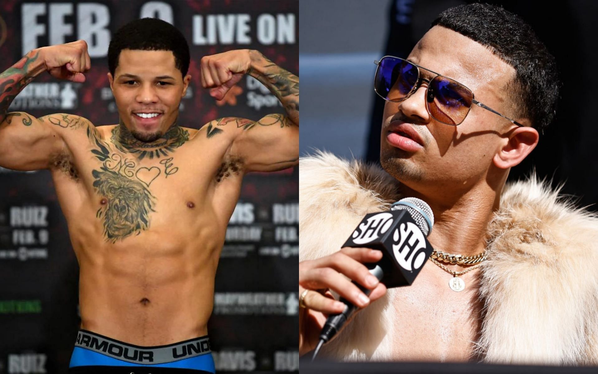 Gervonta Davis (left) and Rolly Romero (right)