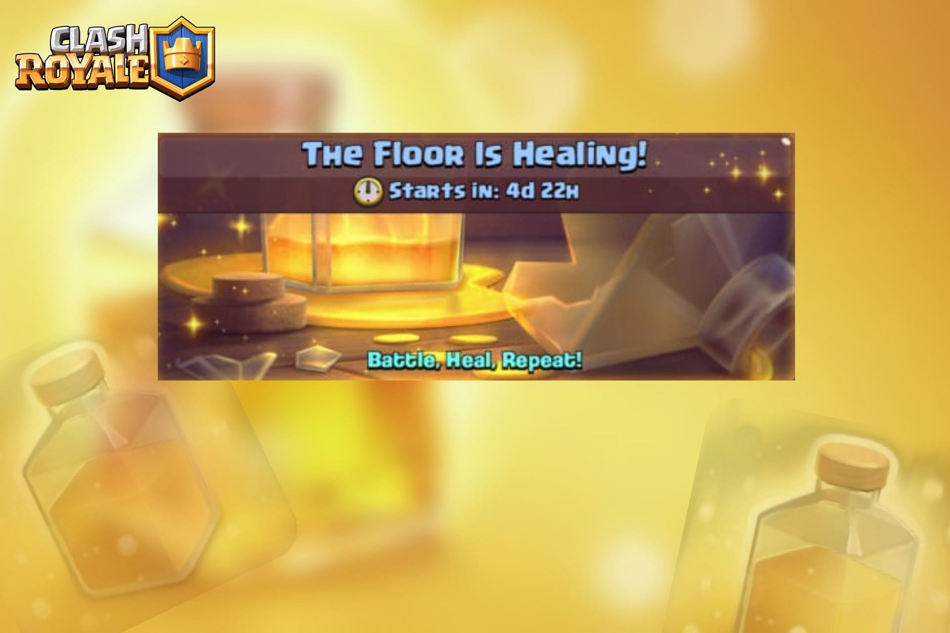 The Floor is Healing challenge in Clash Royale (Image via Sportskeeda)