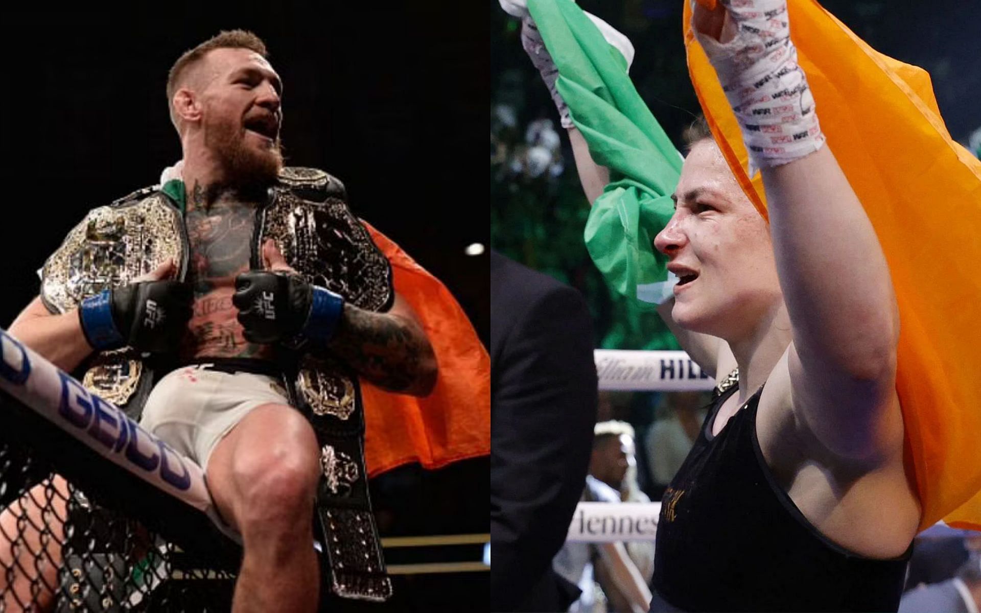 Conor McGregor (left) and Katie Taylor (right)