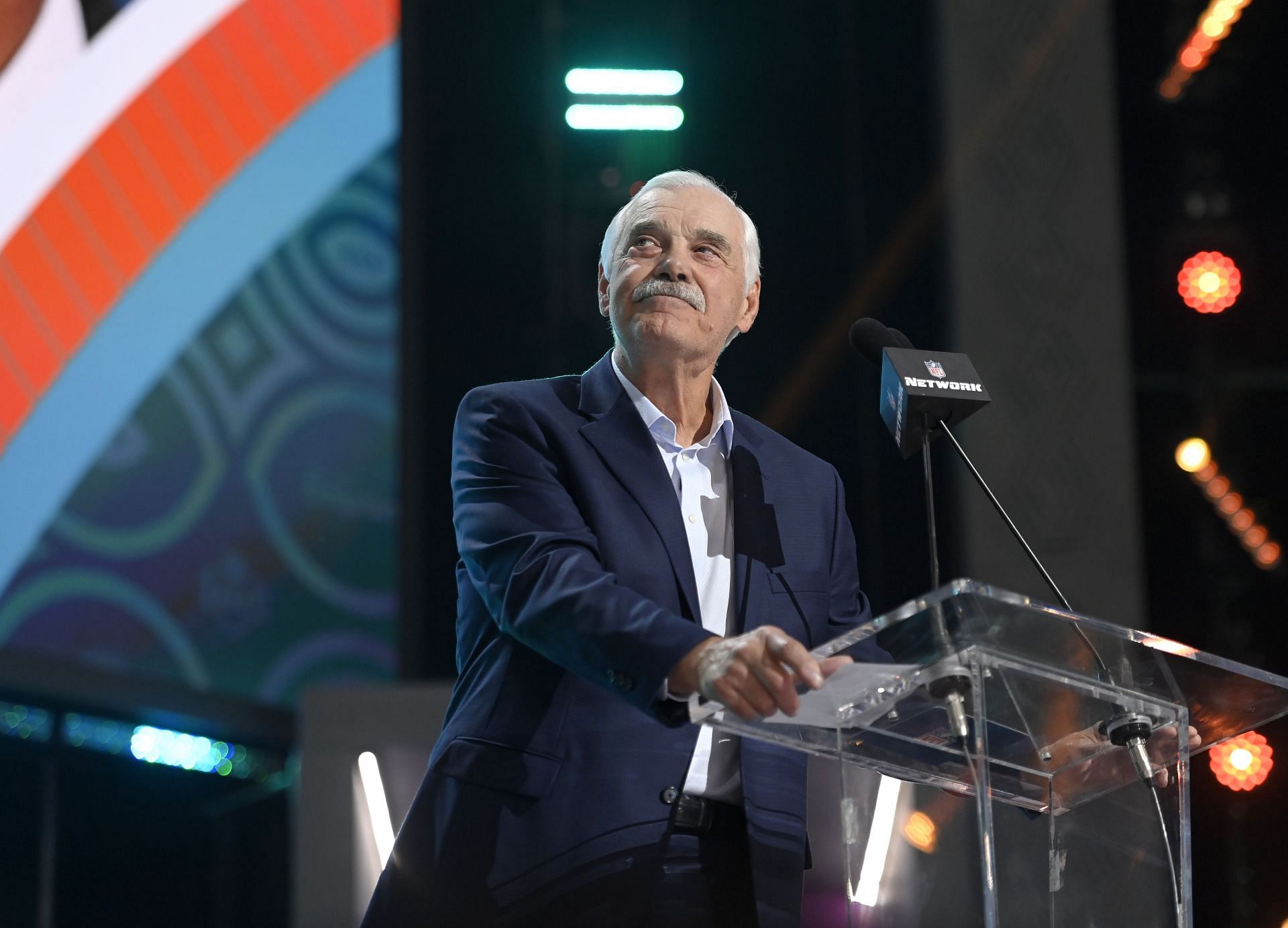 Miami Dolphins legend Larry Csonka at the 2022 NFL Draft