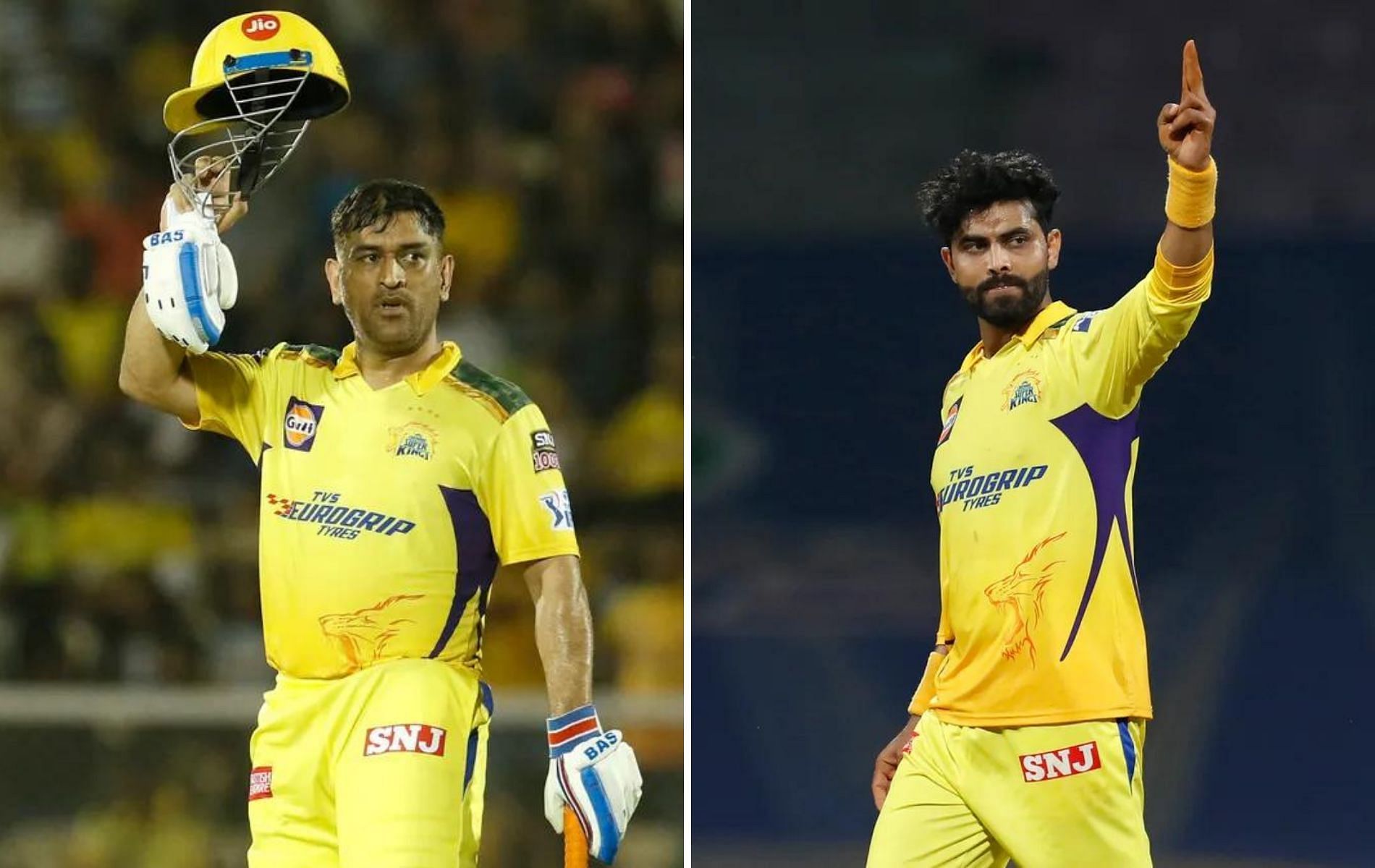 MS Dhoni (L) and Ravindra Jadeja (Pics: IPLT20.com)