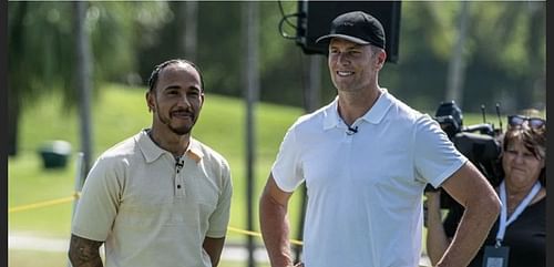 F1 superstar Lewis Hamilton and Tampa Bay Buccaneers QB Tom Brady