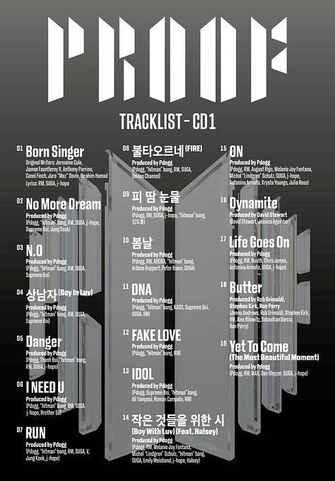 BTS Proof tracklist: Group brings back Born Singer, N.O, and more