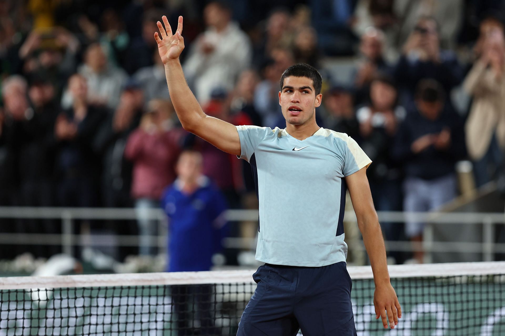 Carlos Alcaraz at the 2022 French Open - Day Six