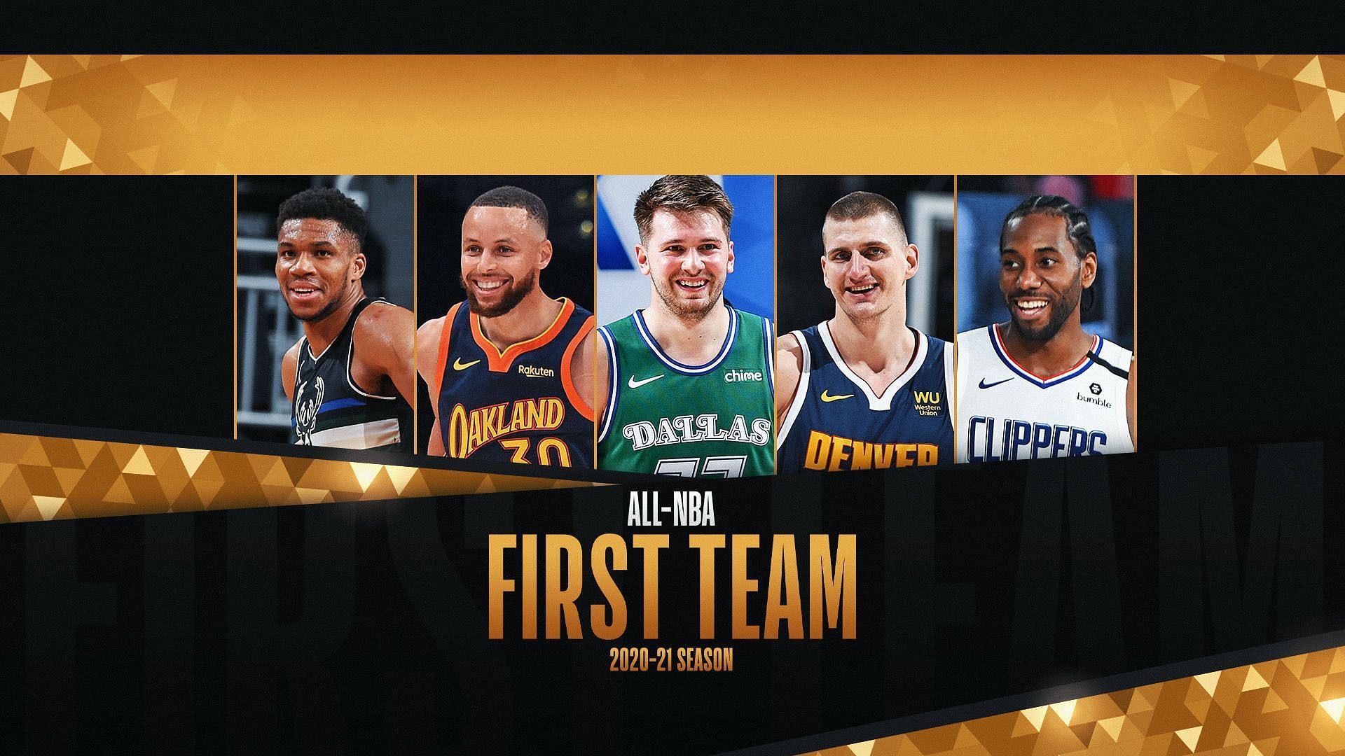 The 2020- 2021 season All-NBA First team.