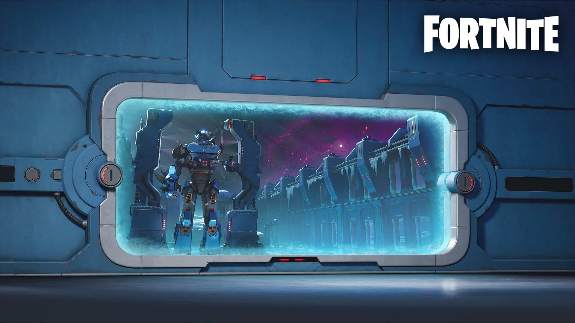 Giant Mecha Team Leader robot in Fortnite Chapter 3 Season 2 live event (Image via Sportskeeda)