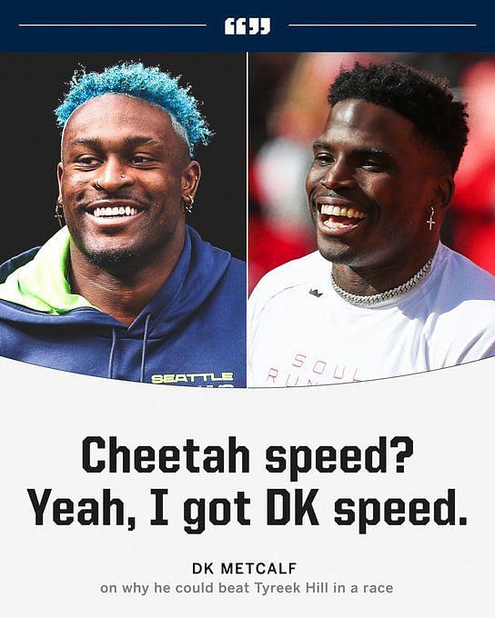 Tyreek Hill claims to have 'receipts' proving that D.K. Metcalf is