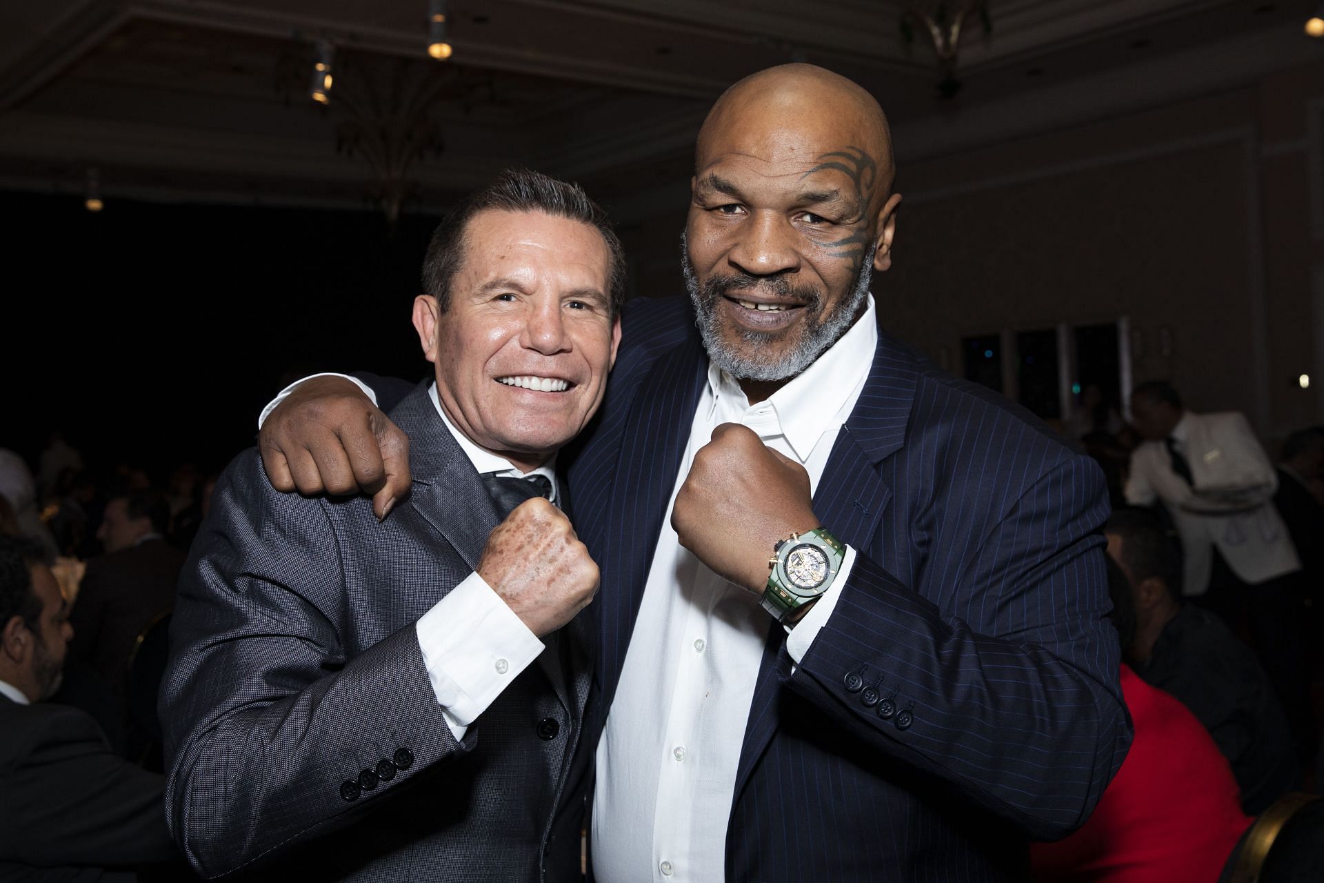 Chavez and Mike Tyson at WBC &quot;Night of Champions&quot; Gala