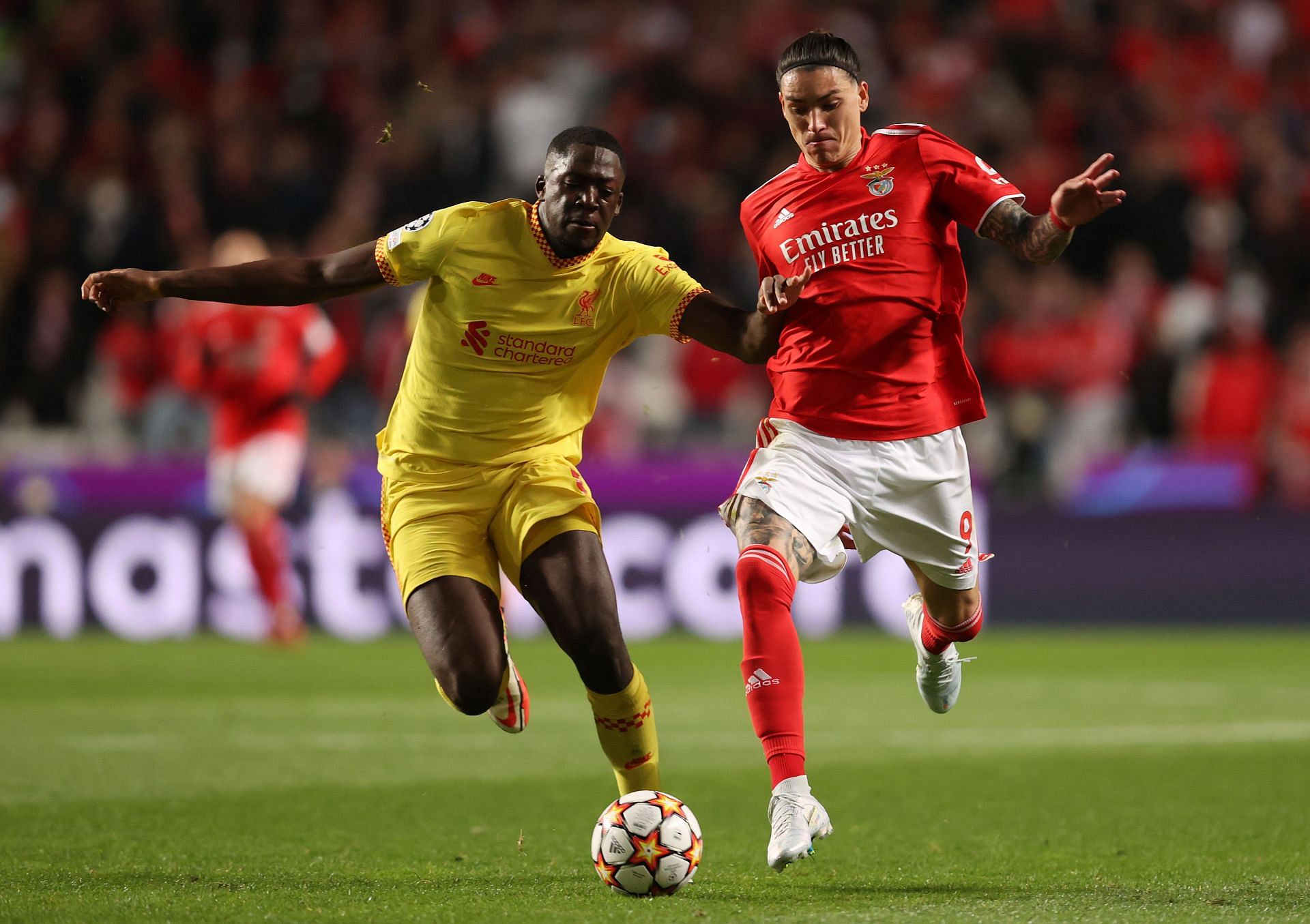 Darwin Nunez (right) has shone for Benfica this season.