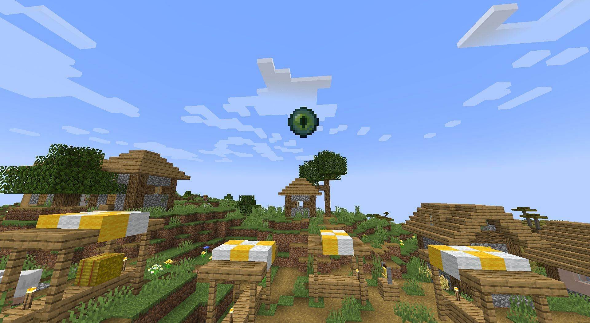 Eye of Ender floating (Image via Minecraft)