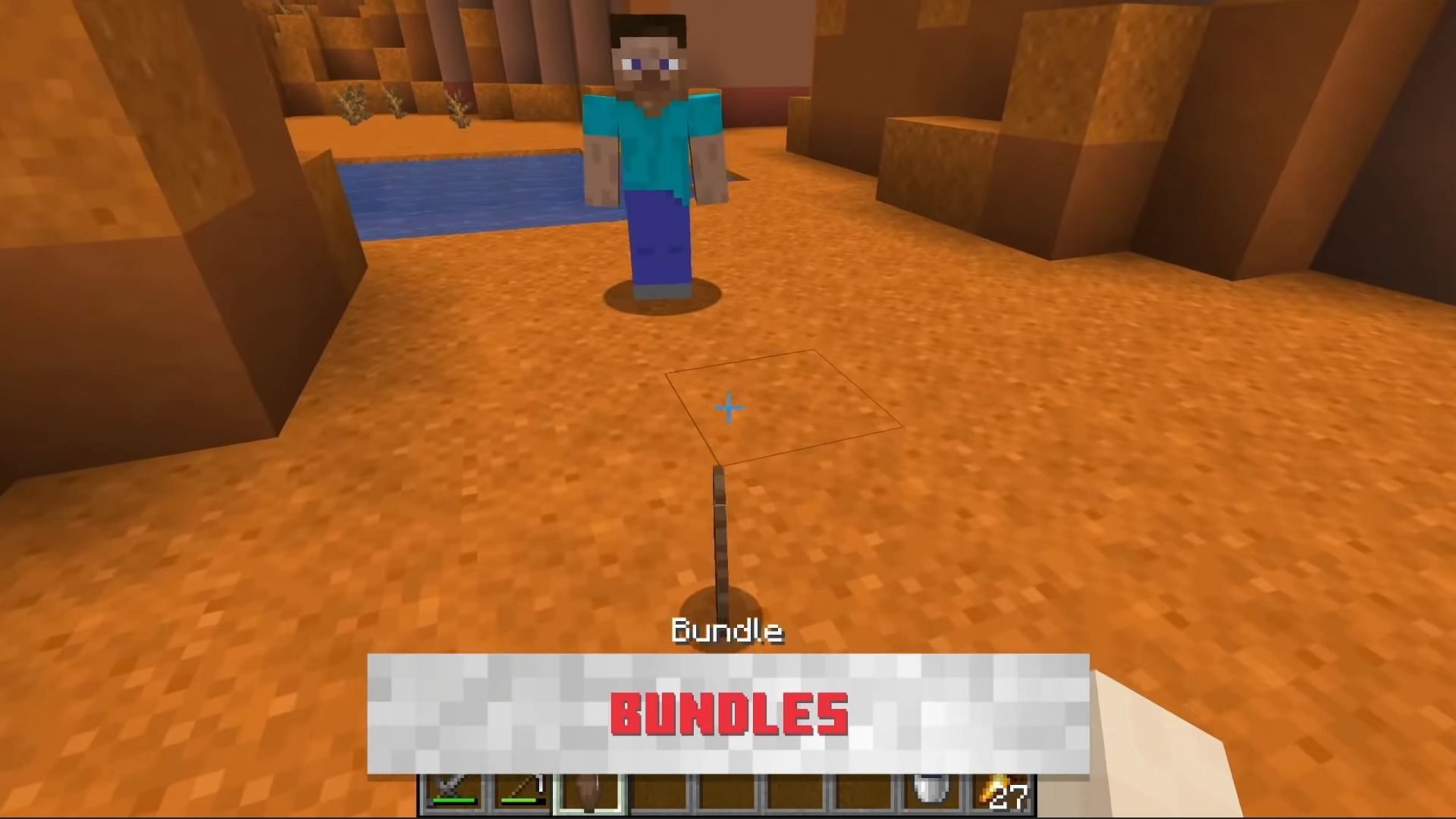 Bundles showcased at the Live event in 2020 (Image via Mojang)