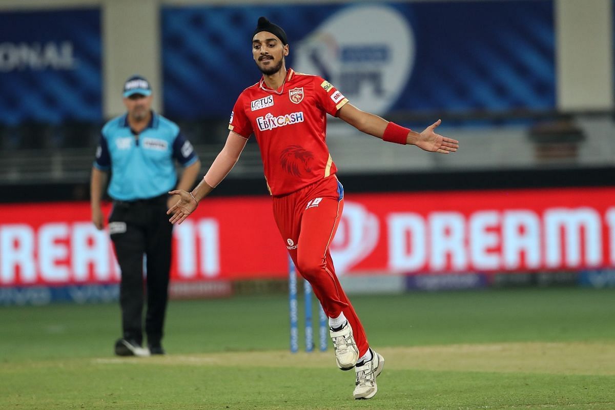 Arshdeep Singh celebrating a wicket