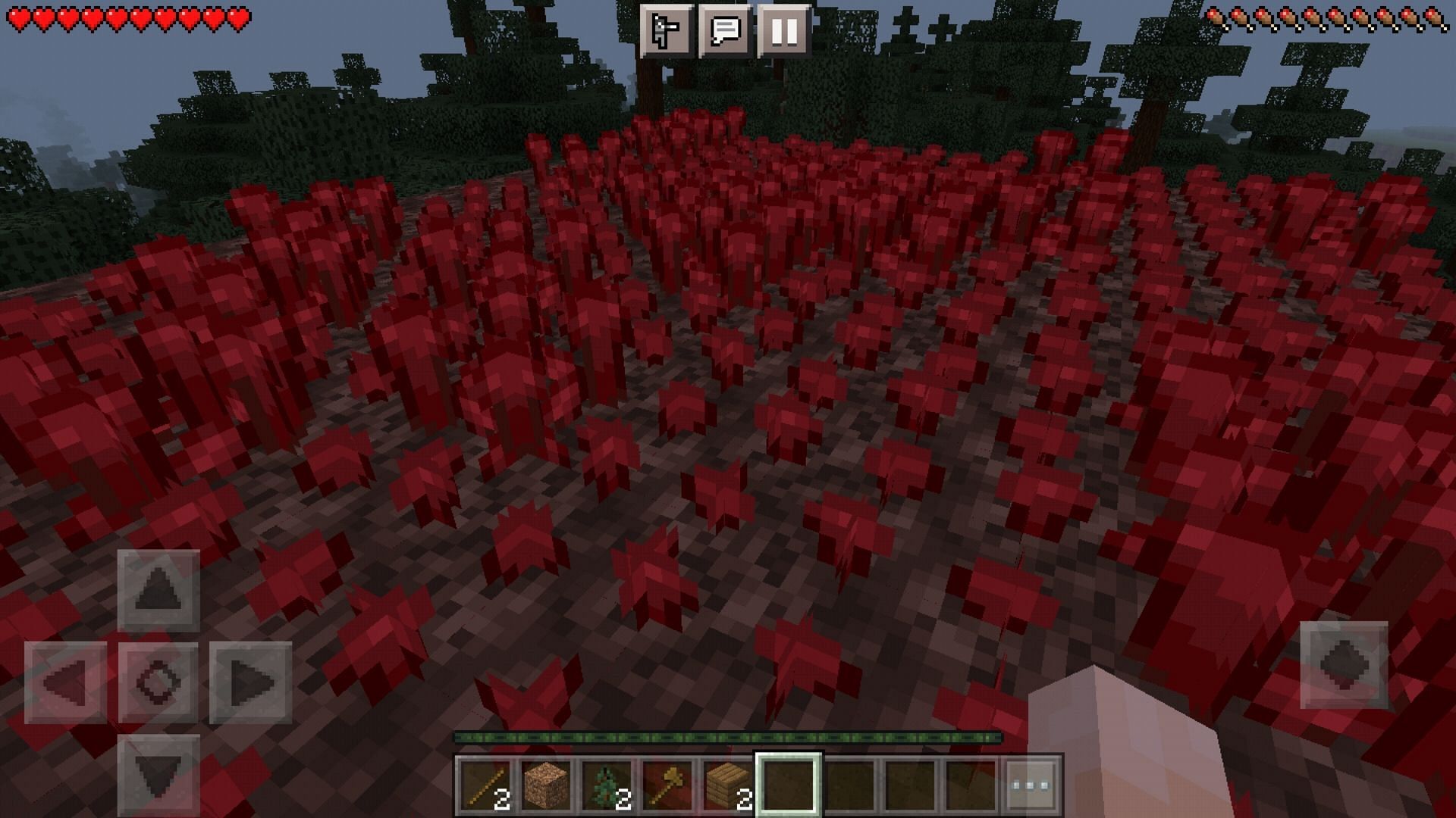 An example of an overworld nether wart farm (Image via Minecraft)