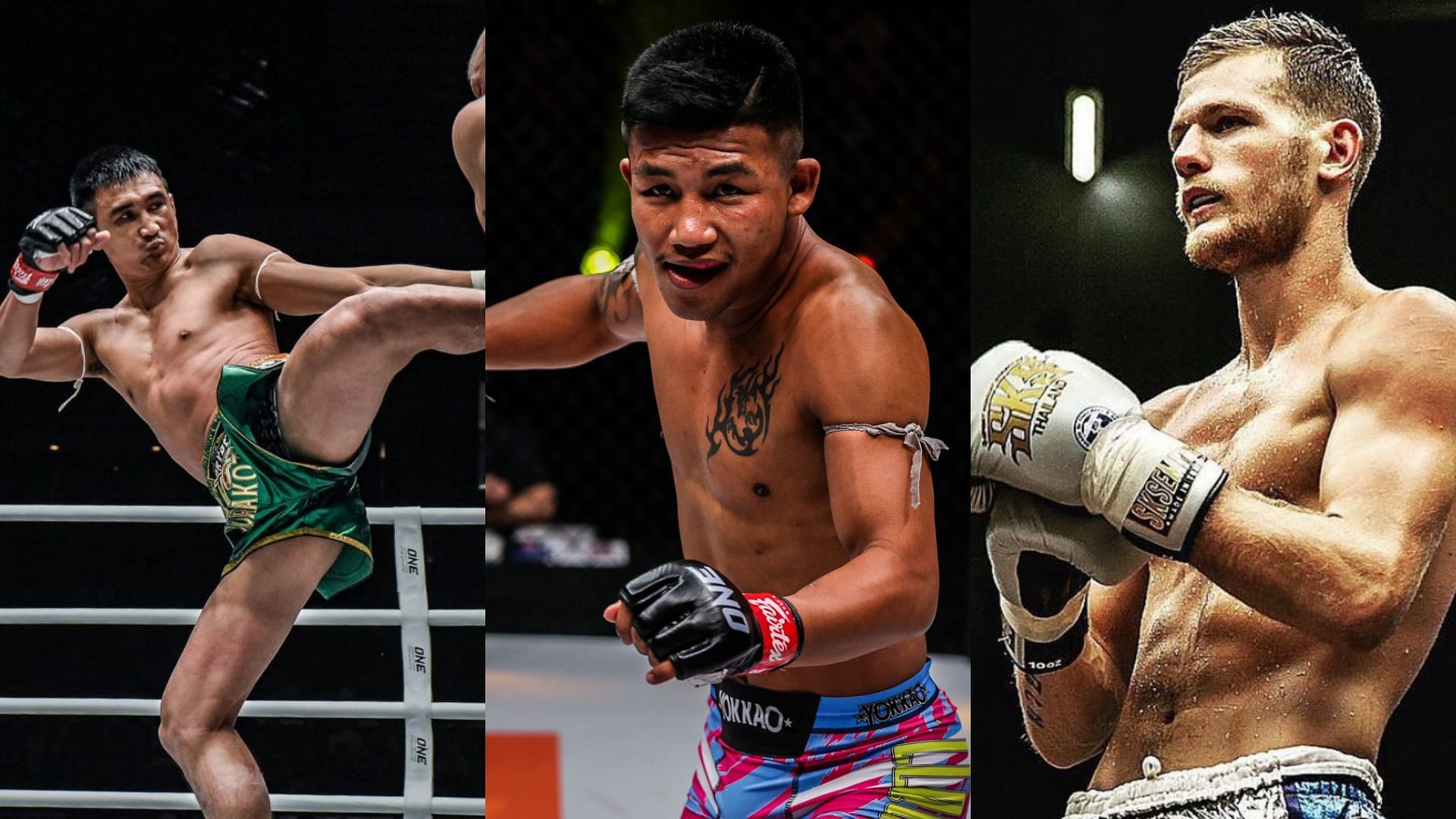 [Photo Credits: ONE Championship] Petchmorakot, Rodtang, Jimmy Vienot