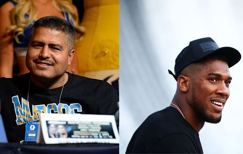 Robert Garcia (left). Anthony Joshua (right)