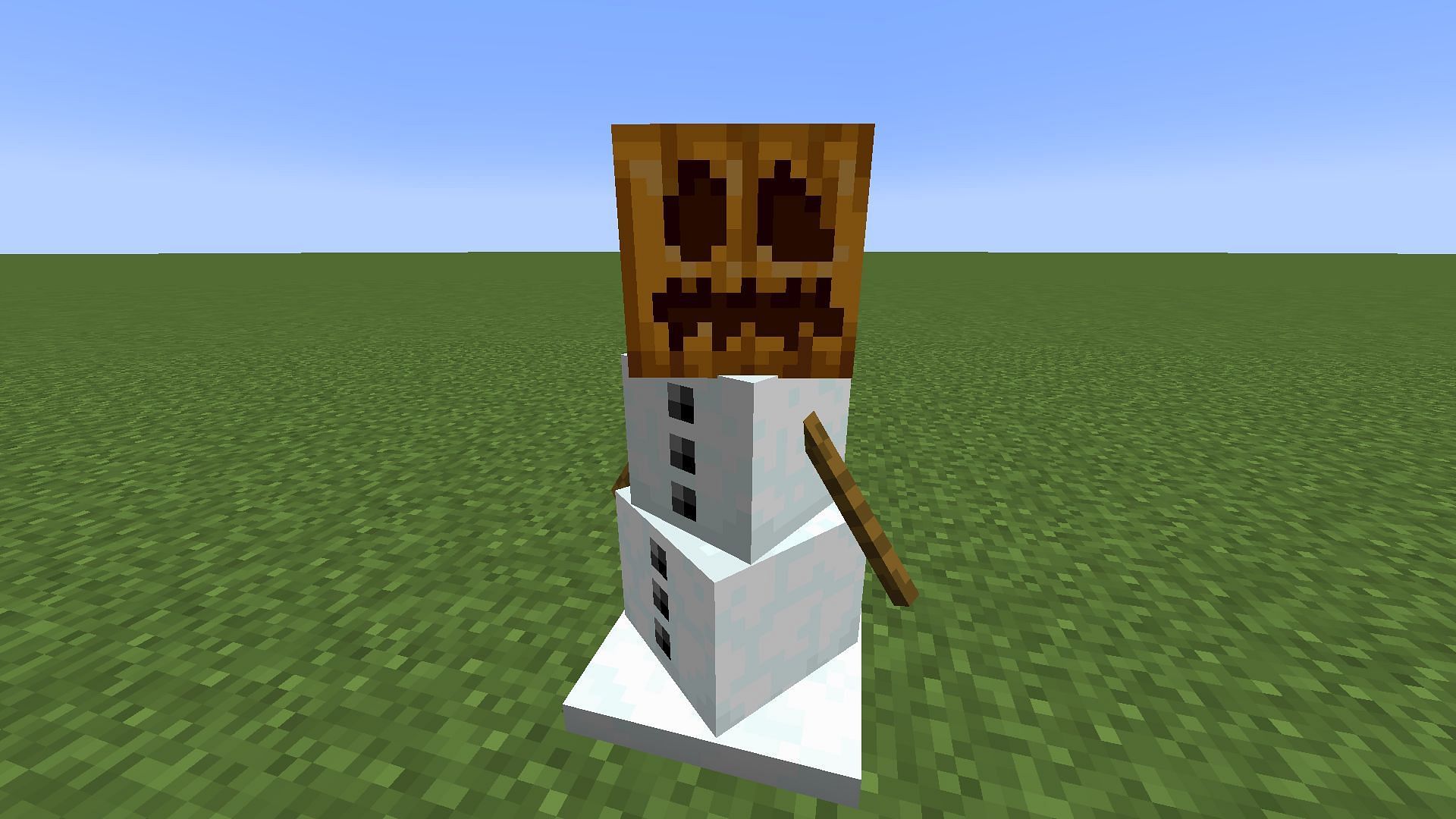 Snow Golem is one of the few mobs that is affected by biome temperatures in the game (Image via Minecraft)