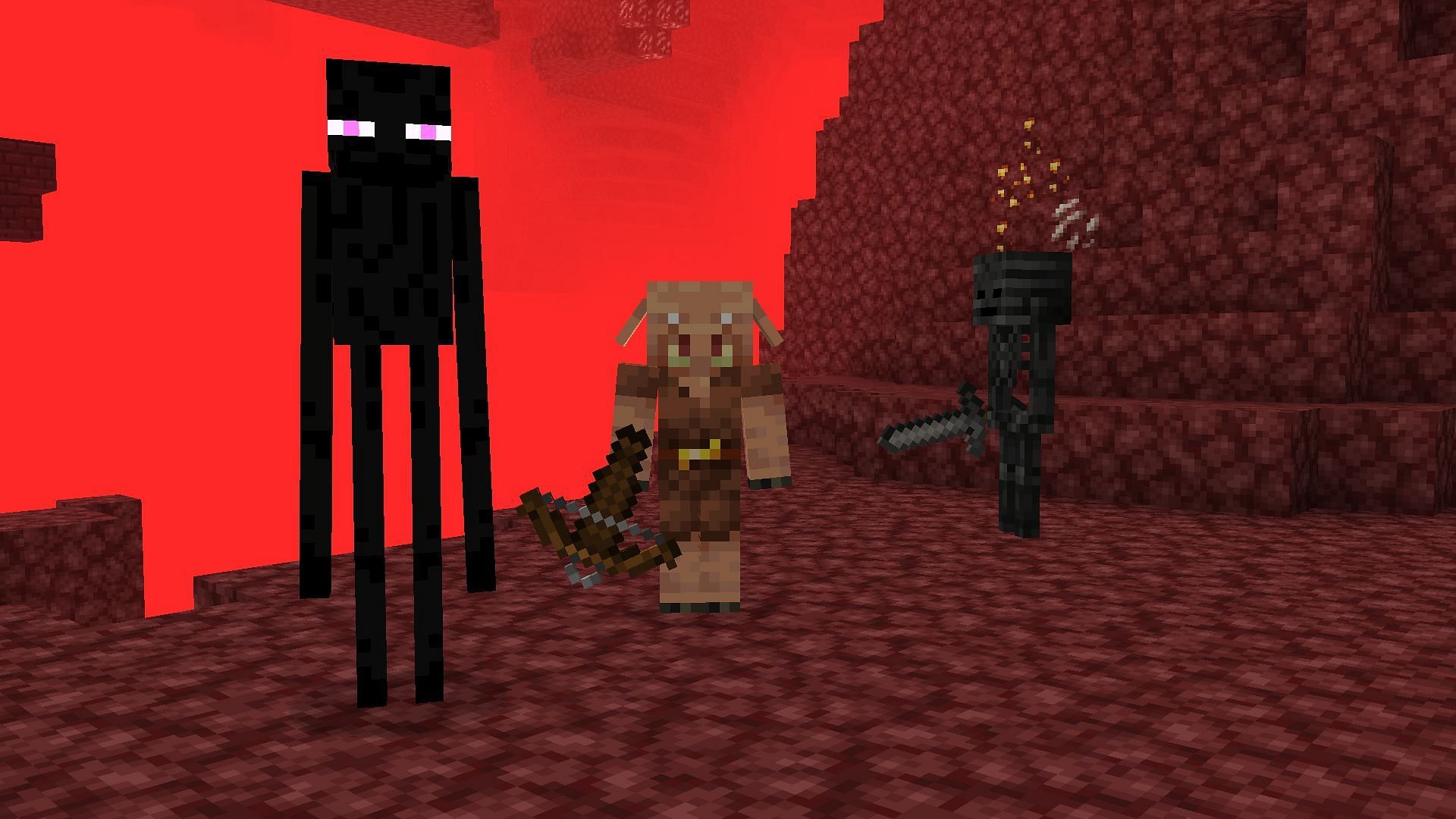 Spawning light-level of some Nether mobs have changed (Image via Mojang)