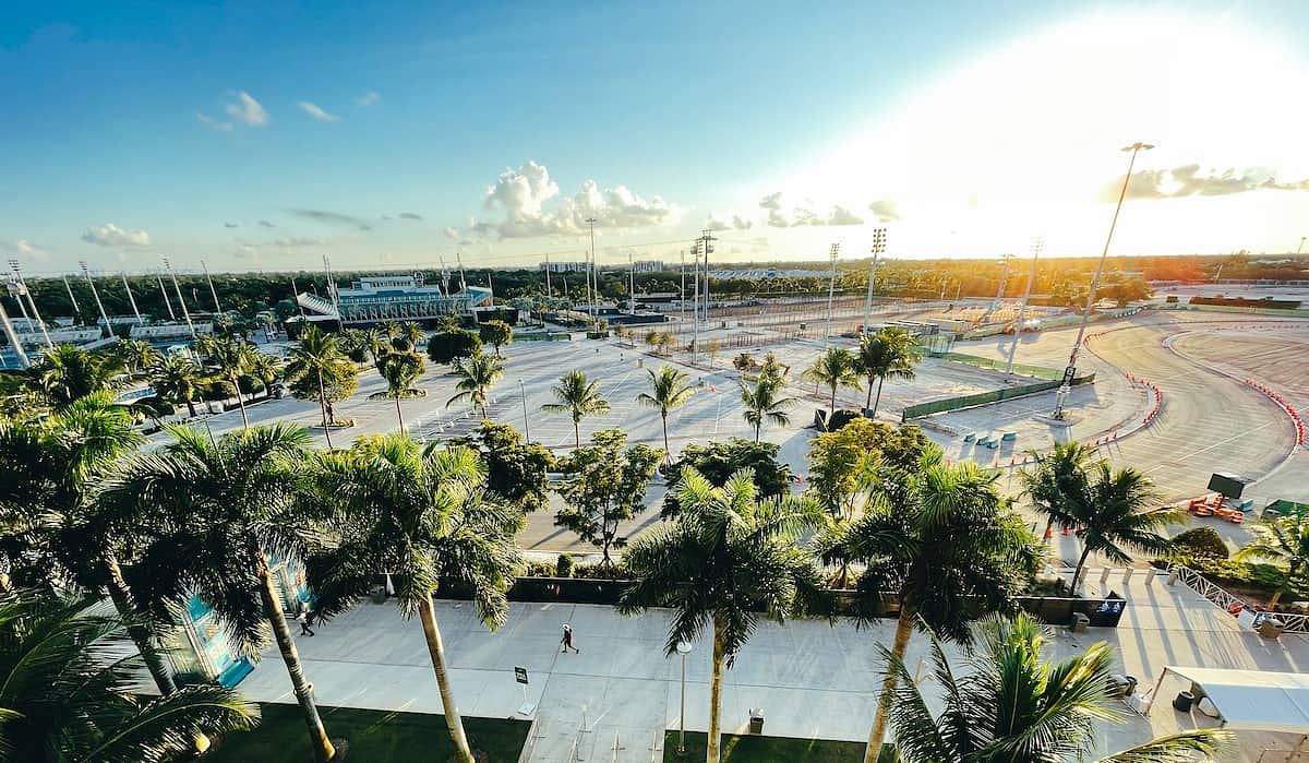 A general view of the Miami International Autodrome for the F1 Miami GP (Image source: f1miamigp.com)