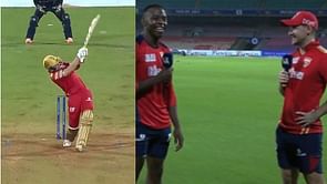 "That might be as big as the one I hit you in Sharjah!" - Liam Livingstone trolls Kagiso Rabada while recalling longest six of IPL 2022
