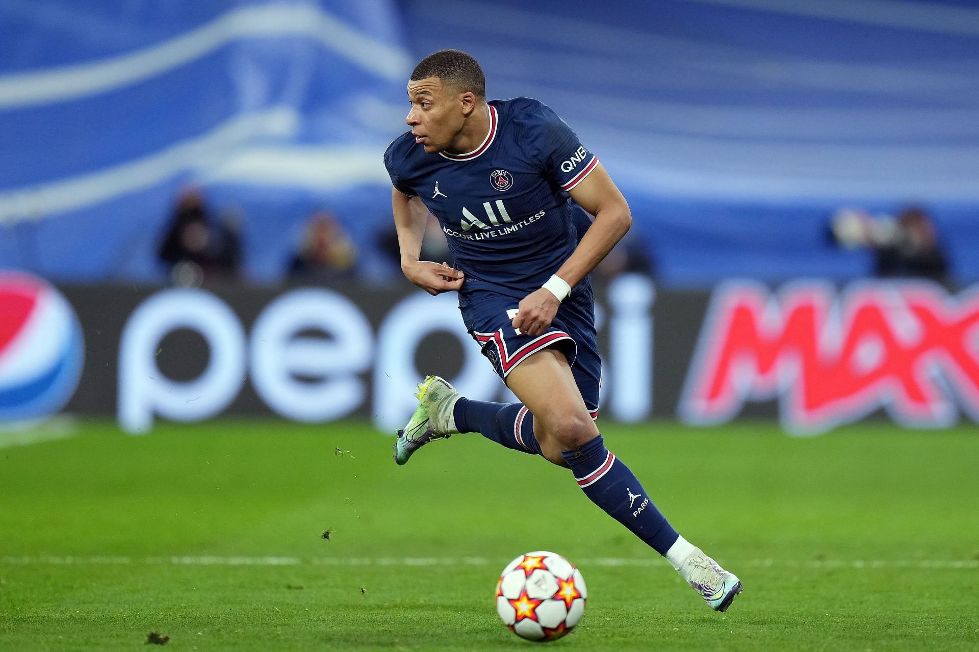 Mbappe in action for PSG