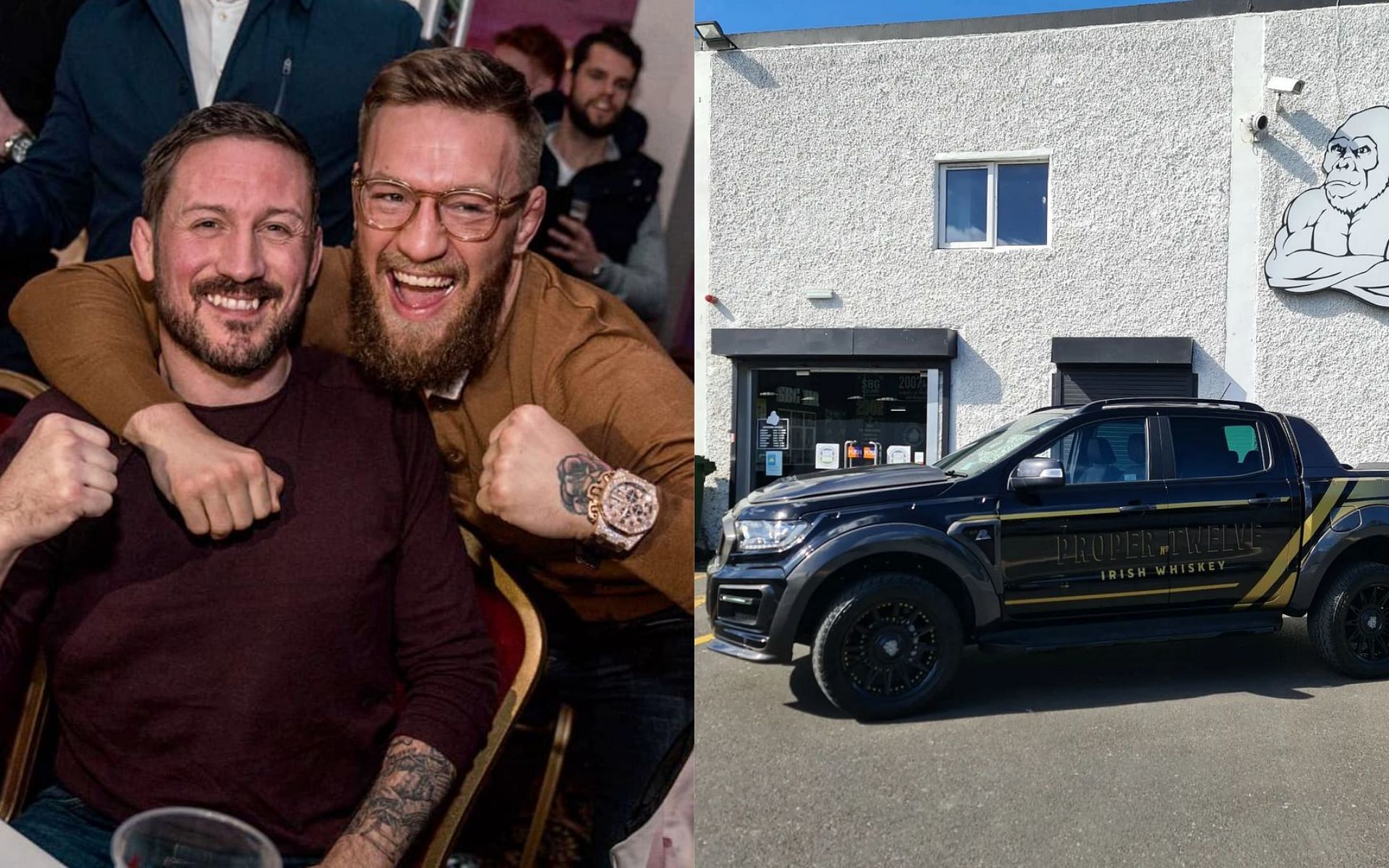 John Kavanagh, thanks &#039;The Notorious&#039; for gifting him with a new car. [Image courtesy of @coach_kavanagh via. Instagram]