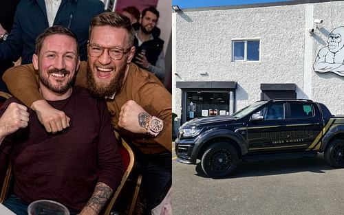 John Kavanagh, thanks 'The Notorious' for gifting him with a new car. [Image courtesy of @coach_kavanagh via. Instagram]