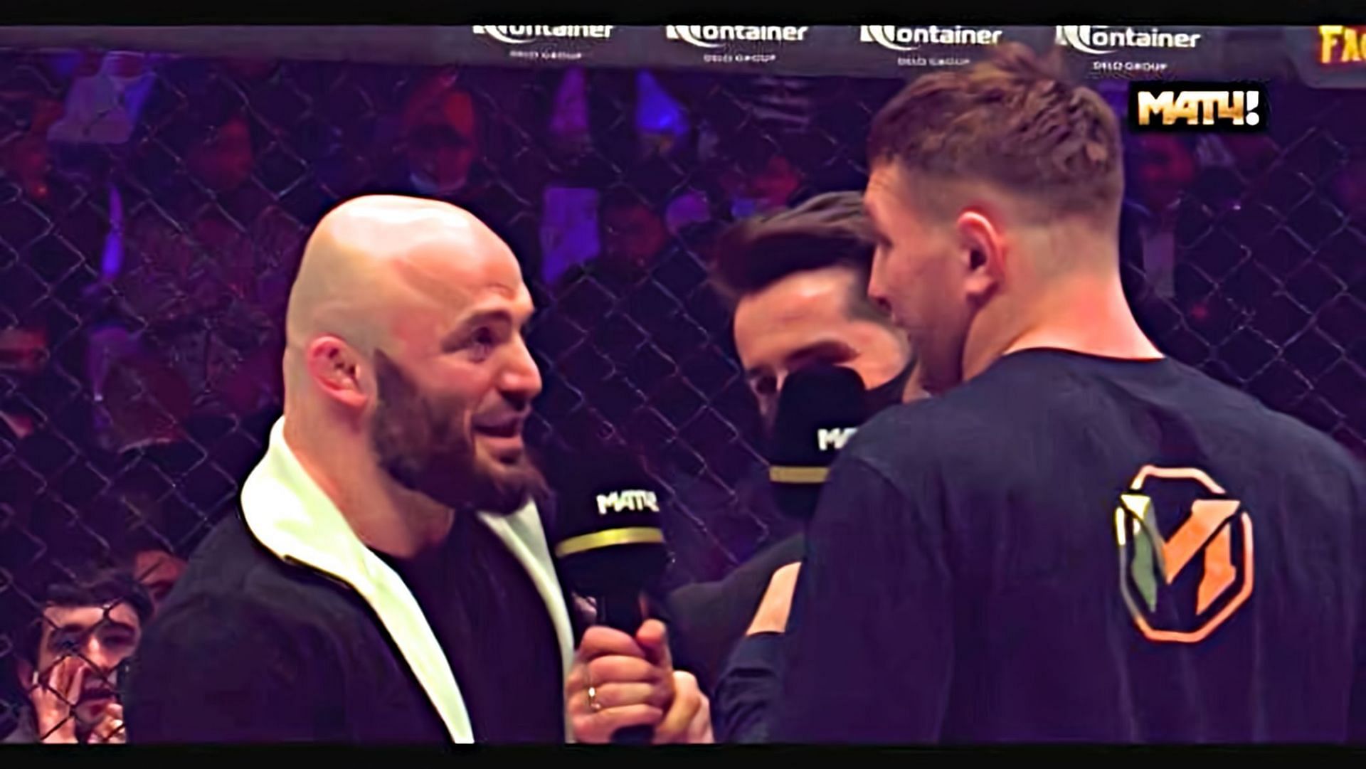 Magomed Ismailov (left) and Vladimir Mineev (right) [via AMC Fight Nights]