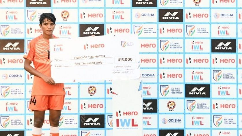 Indian Arrow&#039;s Santosh was adjudged the Hero of the match. (Image Courtesy: Twitter/IndianFootball)