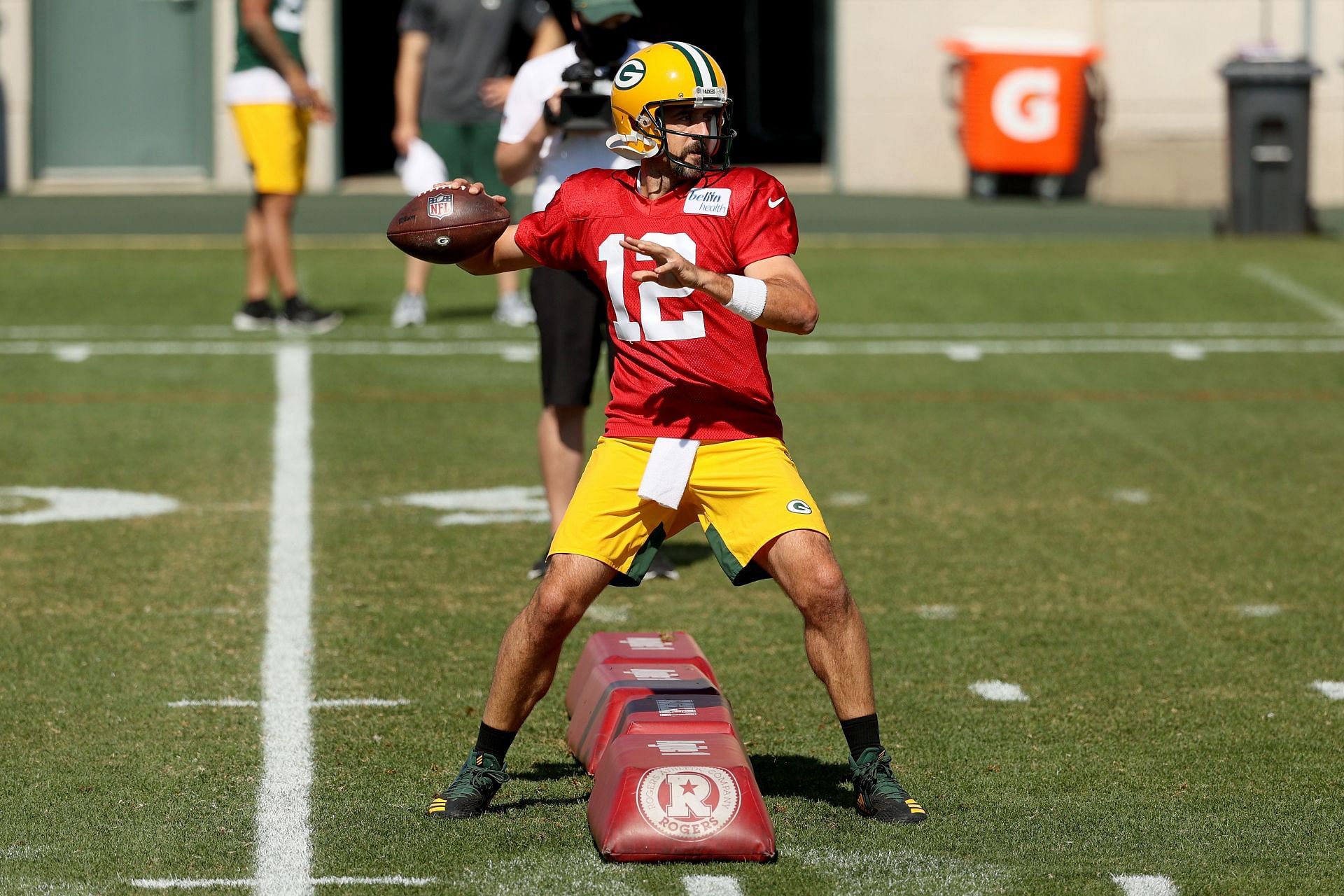 Green Bay Packers Training Camp - QB Aaron Rodgers