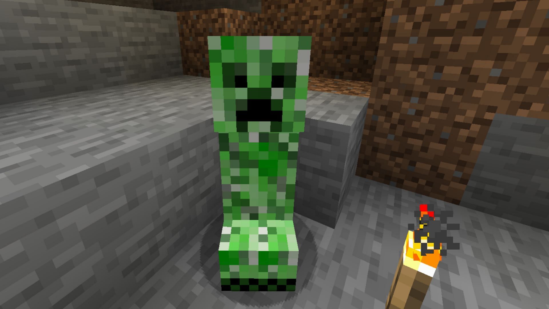 Creeper in Minecraft (Image via Mojang)