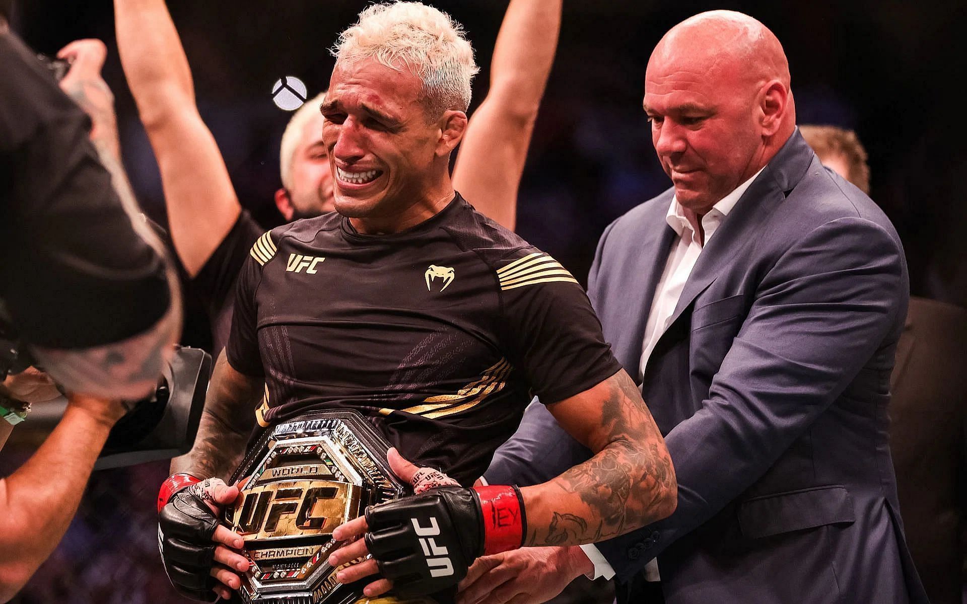 Charles Oliveira has been forced to vacate the UFC lightweight title