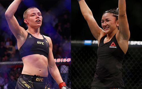 Rose Namajunas (left) and Carla Esparza (right) (Images via Getty)