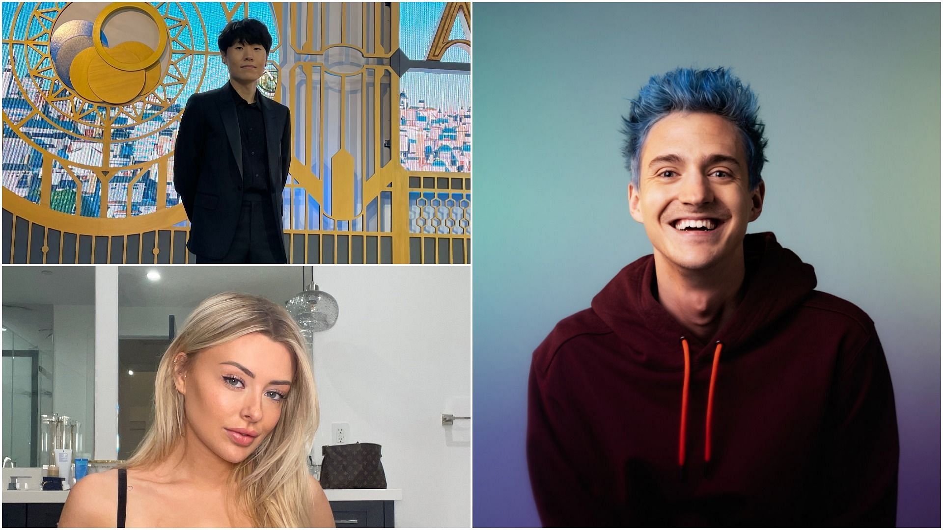 Many popular streamers have left Twitch to sign big exclusivity deals before returning (Images via Corinna Kopf, Disguised Toast, Ninja/Twitter)