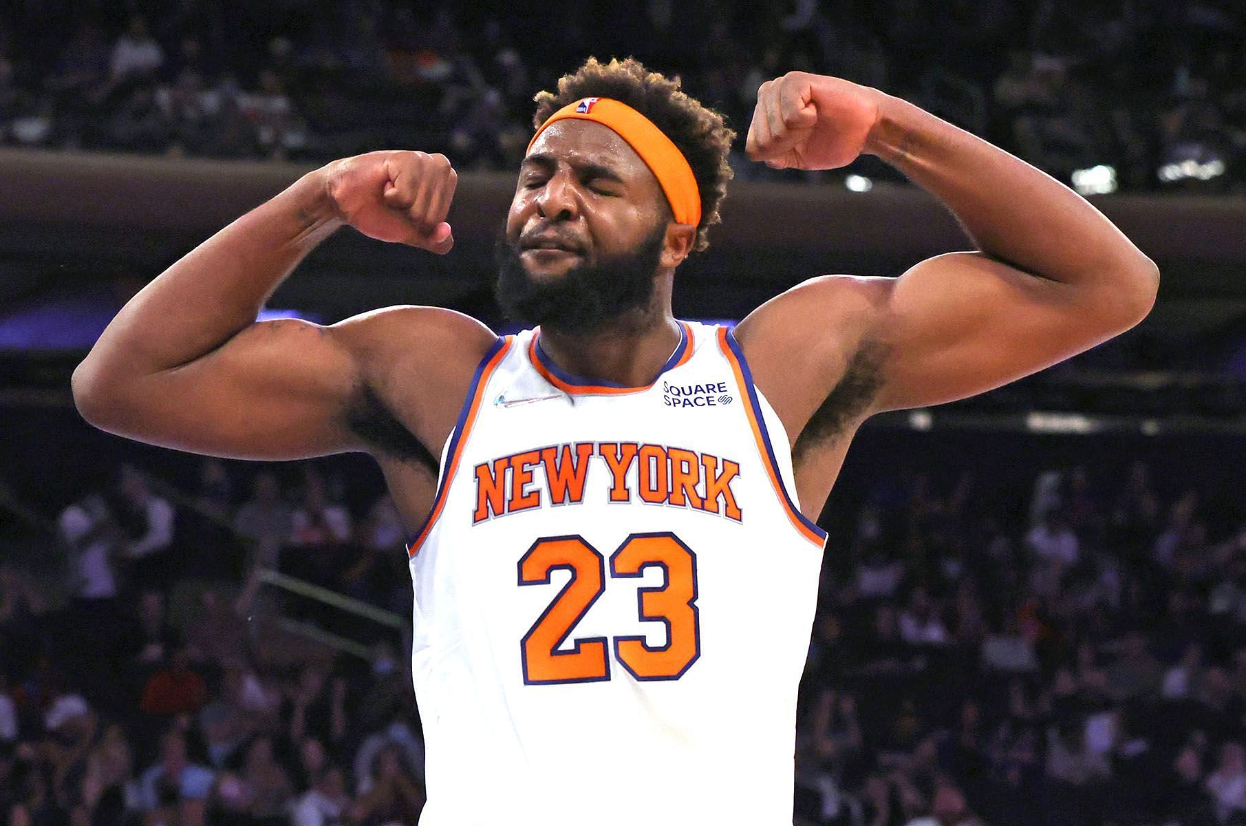 The Detroit Pistons are reportedly looking at Mitchell Robinson if they can&#039;t draft Chet Holmgren. [Photo: The New York Post]