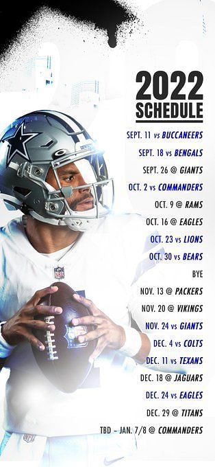 Complete Dallas Cowboys 2022 NFL schedule and predictions