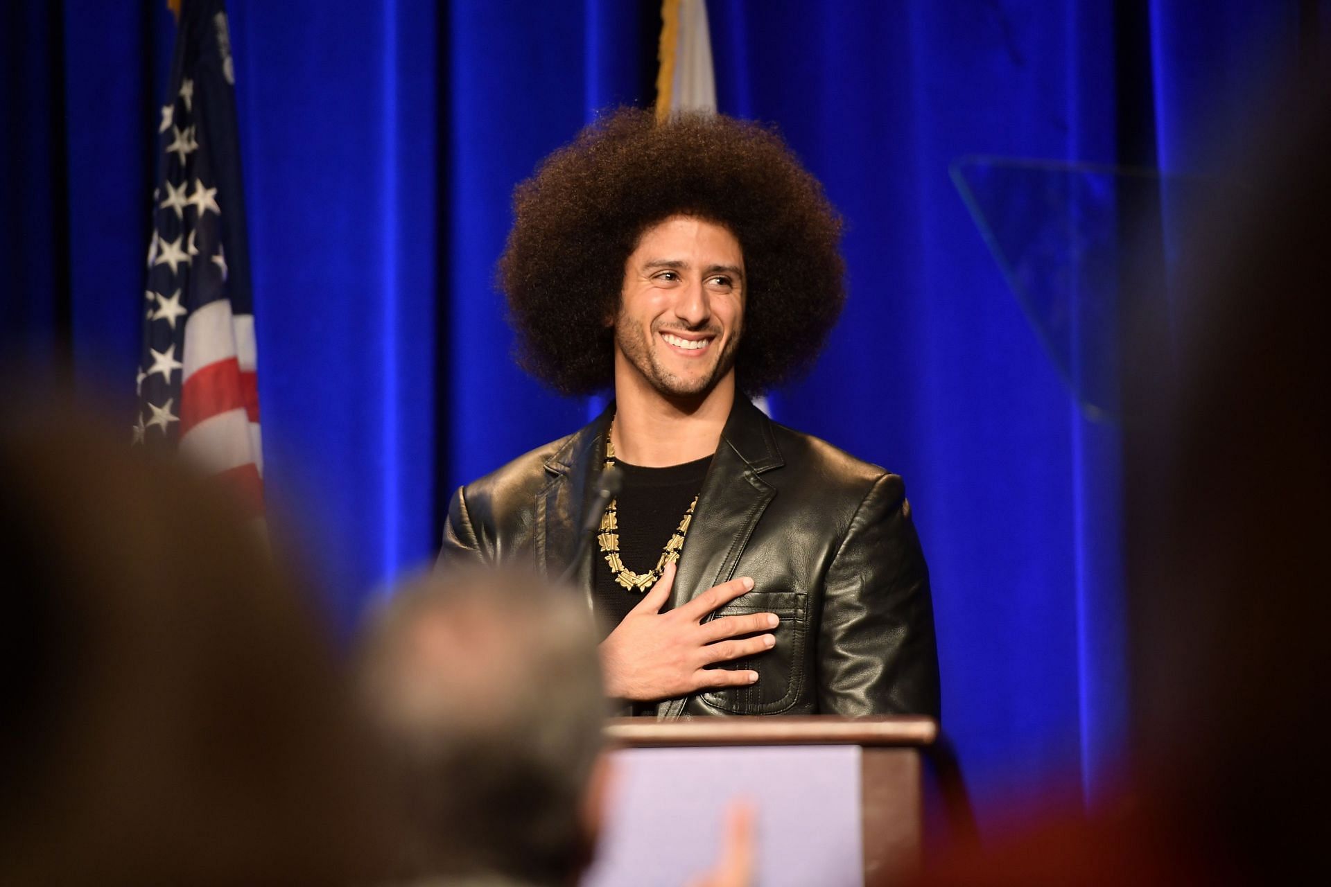 Colin Kaepernick at the ACLU SoCal Hosts Annual Bill Of Rights Dinner - Red Carpet