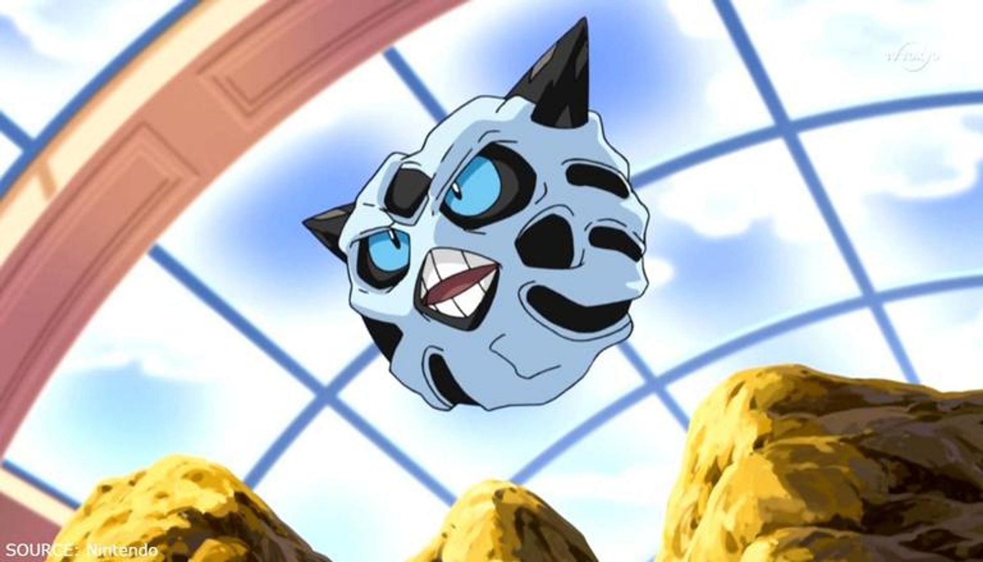 Glalie as it appears in the anime (Image via The Pokemon Company)