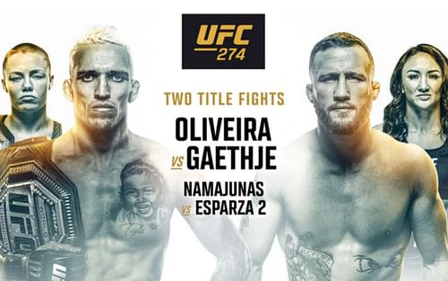 UFC 274: Oliveira vs. Gaethje poster [Image courtesy: ufc.com]