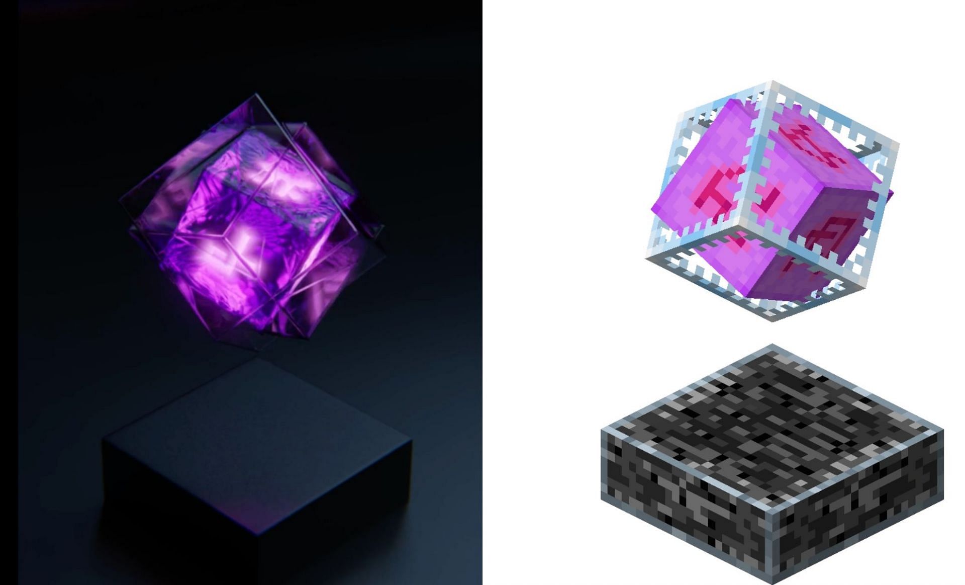 End crystal render (Image via Minecraft Wiki, u/peskytubes 13 on Reddit)