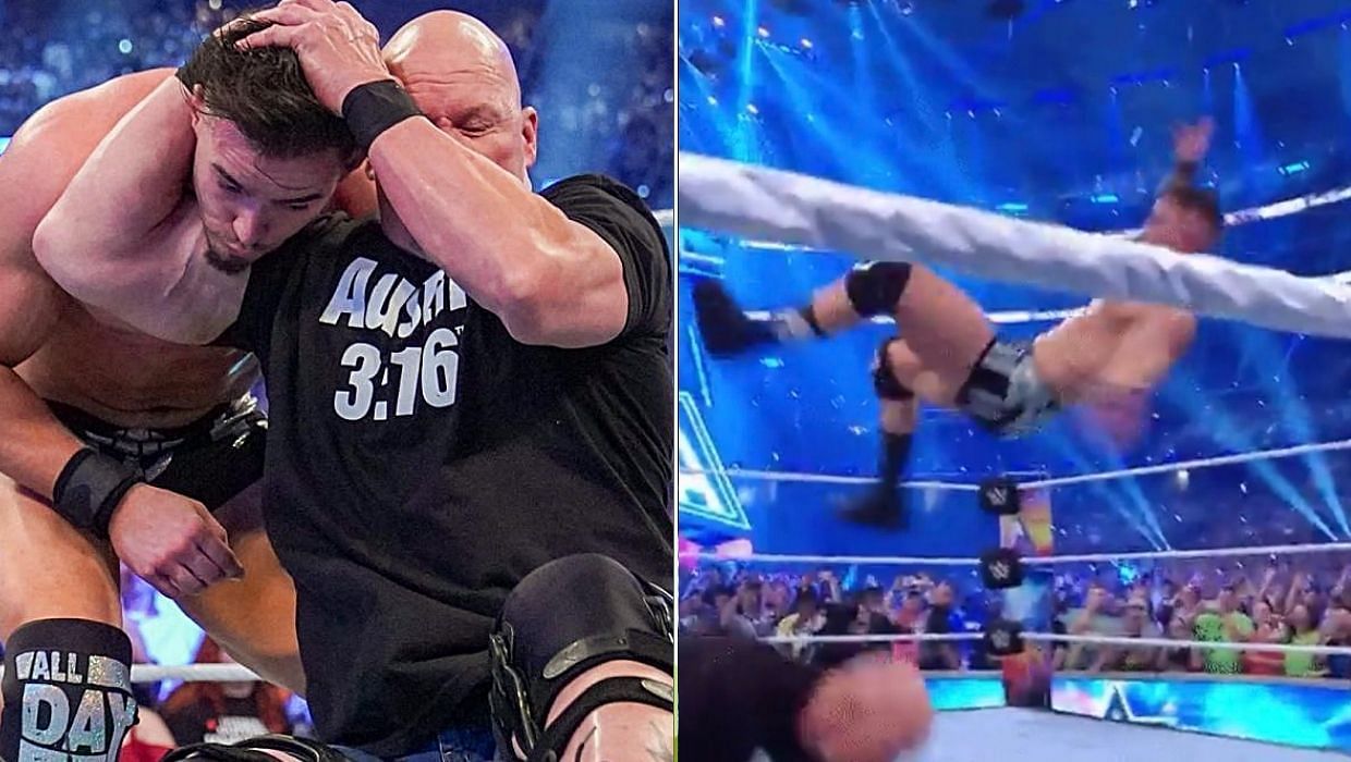 Steve Austin delivers a stunner to Theory!