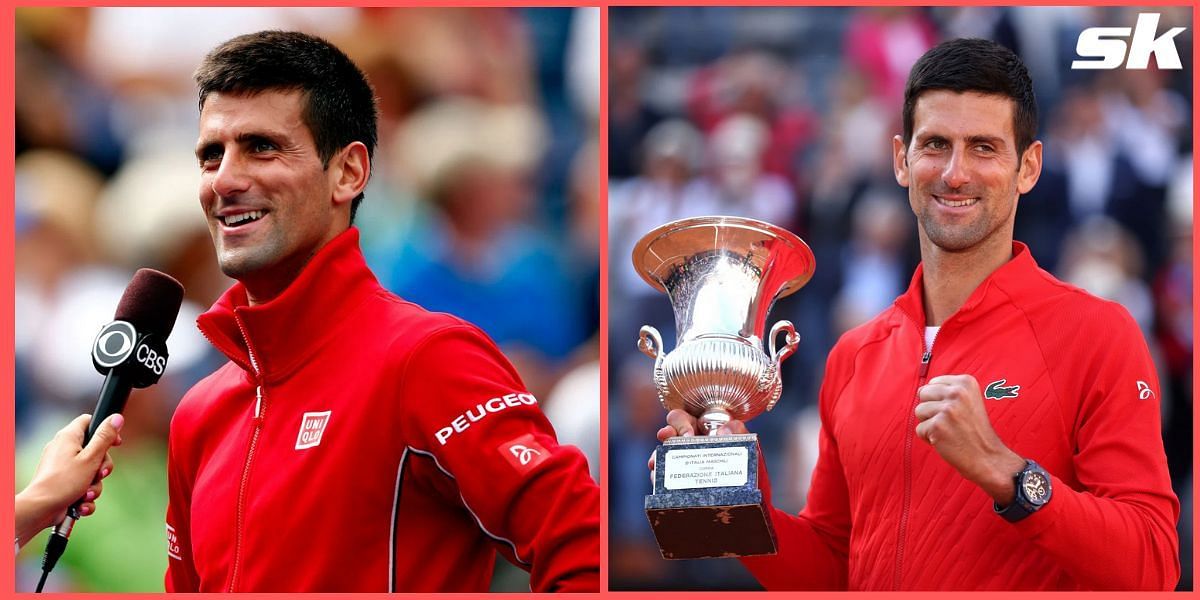 Novak Djokovic broke into song after his Italian Open win