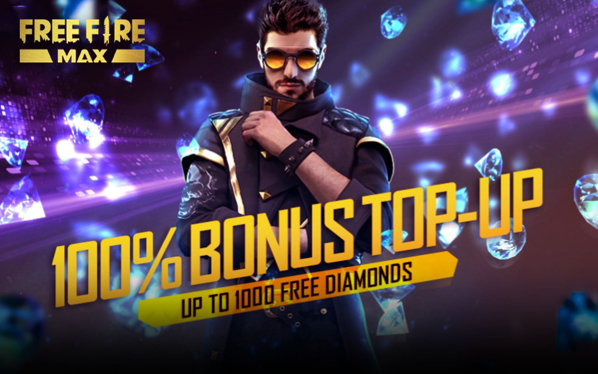 The 100% Bonus Top-Up is available in Free Fire MAX (Image via Sportskeeda)