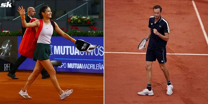 Tennis news today: Emma Raducanu and Bianca Andreescu knocked out of Madrid Open, Daniil Medvedev begins training on clay for possible Roland Garros return | 4 May 2022